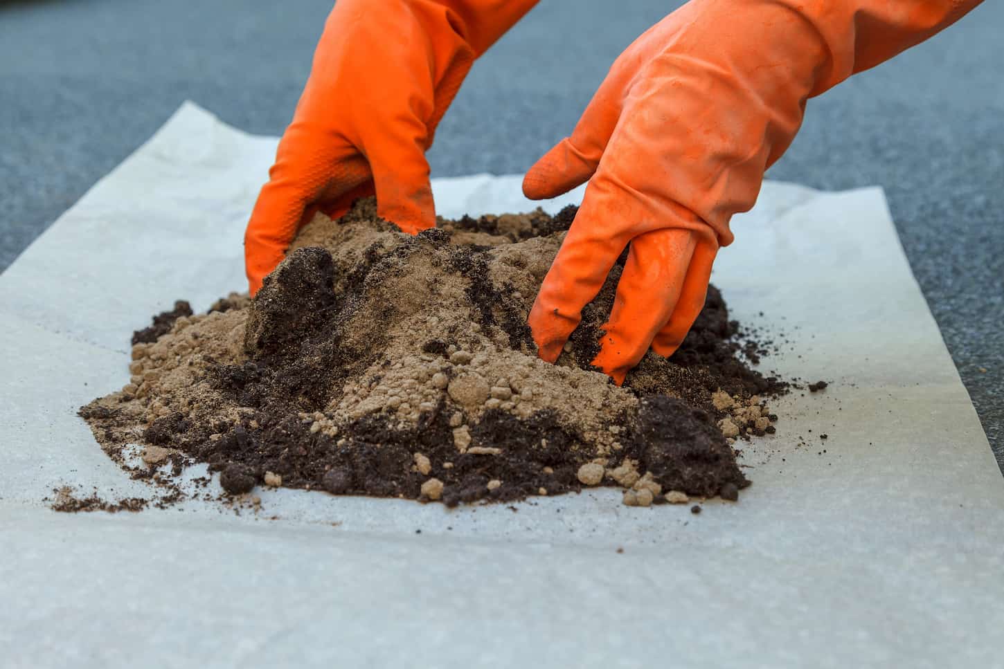 An image of of preparing the soil for planting indoor plants