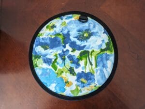 An image of our custom made floral door pad for our Harvest Right