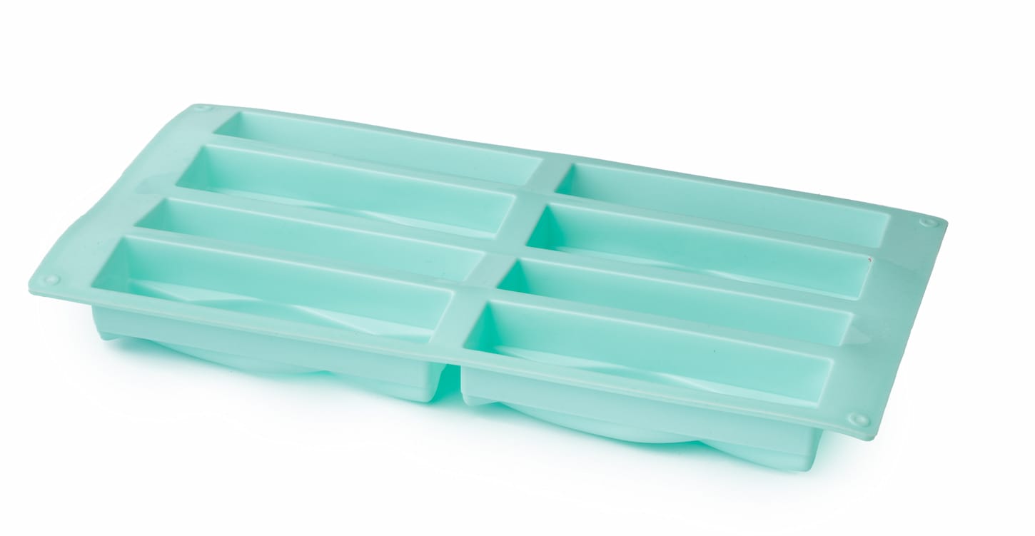 An image of Silicone form for cupcake baking isolated on white background.